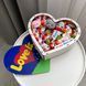 Подарочный бокс "Love is..." с плюшевыми мишками и сладостями киндер для любимой девушки на день рождения S466 фото 2