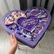Подарунковий бокс на день народження з солодощами Мілка та мильними трояндами у деревʼяній коробці з прозорою кришкою S676 фото 2