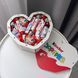 Подарунковий набір солодощів Kinder в дерев'яній коробці серце для дівчини або дитини S657 фото 8